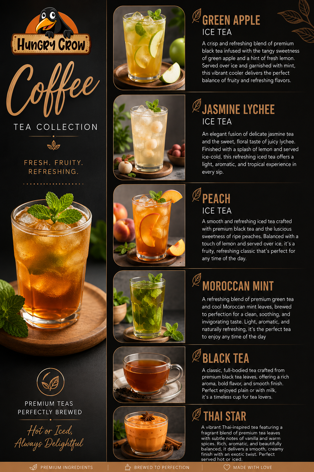 Coffee / Tea Collection - Hungry Crow menu